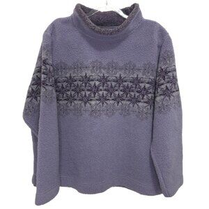 1316 Cabela's Plus Vintage 90's Fair Isle Mock Neck Pullover Sweater Sz.2XL
